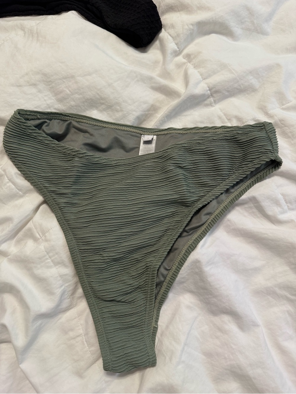 Sage Textured Bikini Bottoms